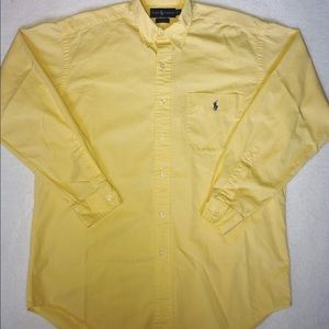 RALPH LAUREN YELLOW BUTTON DOWN
